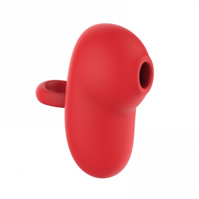 Vibrador de Clitóris em Silicone com 10 Modos de Sucção, Alça para os Dedos e Recarregável - I-moon Bee | 8,1 x 4,1 cm