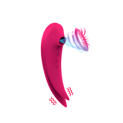 Foto 5 do produto Vibrador de Clitóris em Silicone com 7 Modos de Vibração e 10 Modos de Pulsação - SI Lila | 15,5 x 5 cm | Disponível em 2 Cores