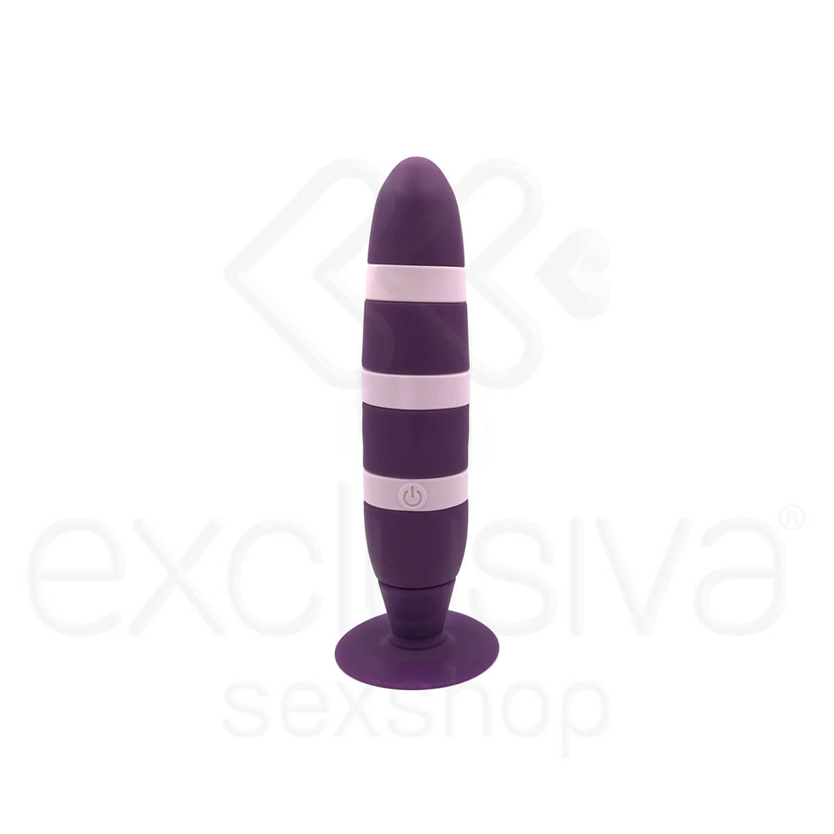 Vibrador Clássico Recarregável com Ventosa em Silicone e 10 Modos de Vibração - Love Rouser |15,3 x 4,1 cm |Cor: Roxo - 1