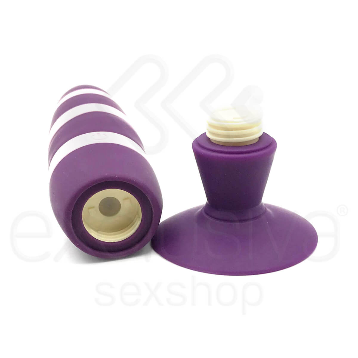 Vibrador Clássico Recarregável com Ventosa em Silicone e 10 Modos de Vibração - Love Rouser |15,3 x 4,1 cm |Cor: Roxo - 3