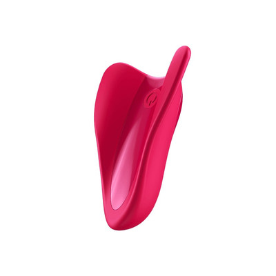 Vibrador de Dedo Recarregável em Silicone com IPX7 (À Prova D'Água) e 12 Modos de Vibração - Satisfyer High Fly | 6,8 x 5,0 cm