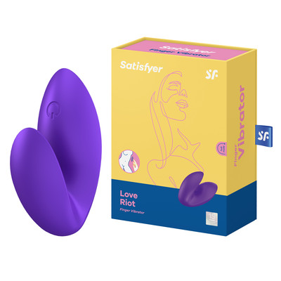 Dedeira em Silicone com 12 Modos de Vibração Recarregáveis via Cabo USB - Satisfyer Love Riot | 6 x 2,7 cm | Disponível em 2 Cores