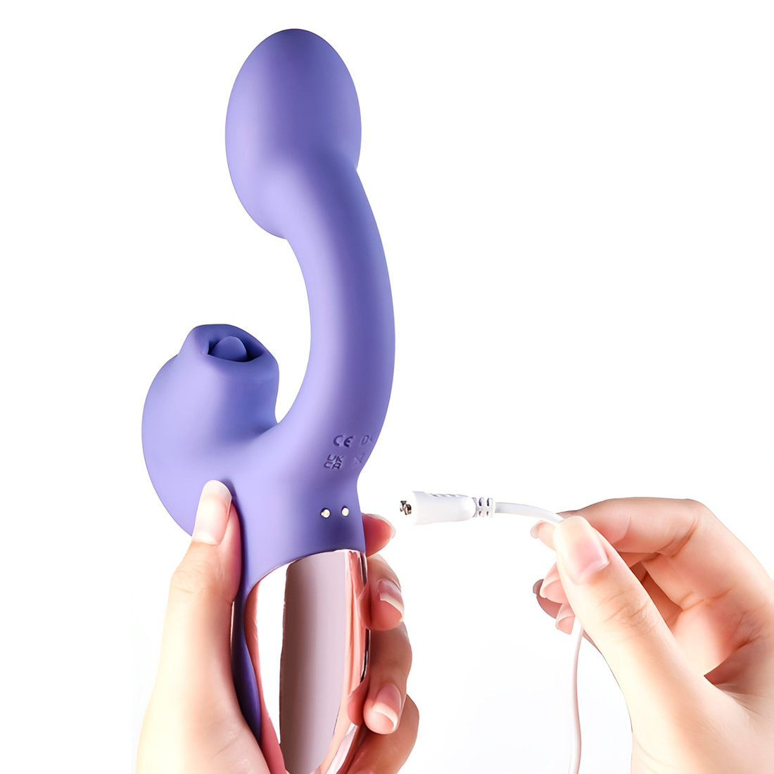 Vibrador de Dupla Estimulação com 10 Modos de Vibração, App Interativo e Recarregável via USB - Magic Motion Magic Ponder | 12 x 3,8 cm - 5
