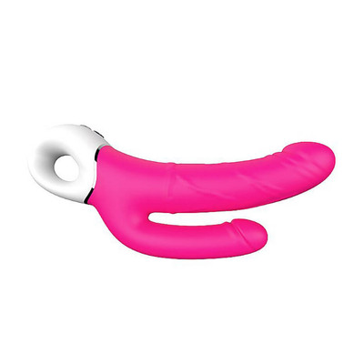 Foto 6 do produto Vibrador com Dupla Penetração em Formato de Pênis, Recarregável com 9 Modos de Vibração - S-Hande Jakiro | Disponível em 2 Cores