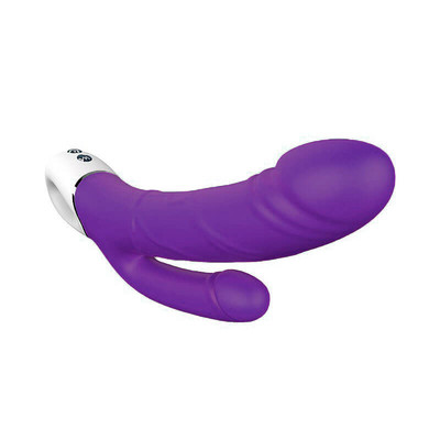 Foto 4 do produto Vibrador com Dupla Penetração em Formato de Pênis, Recarregável com 9 Modos de Vibração - S-Hande Jakiro | Disponível em 2 Cores