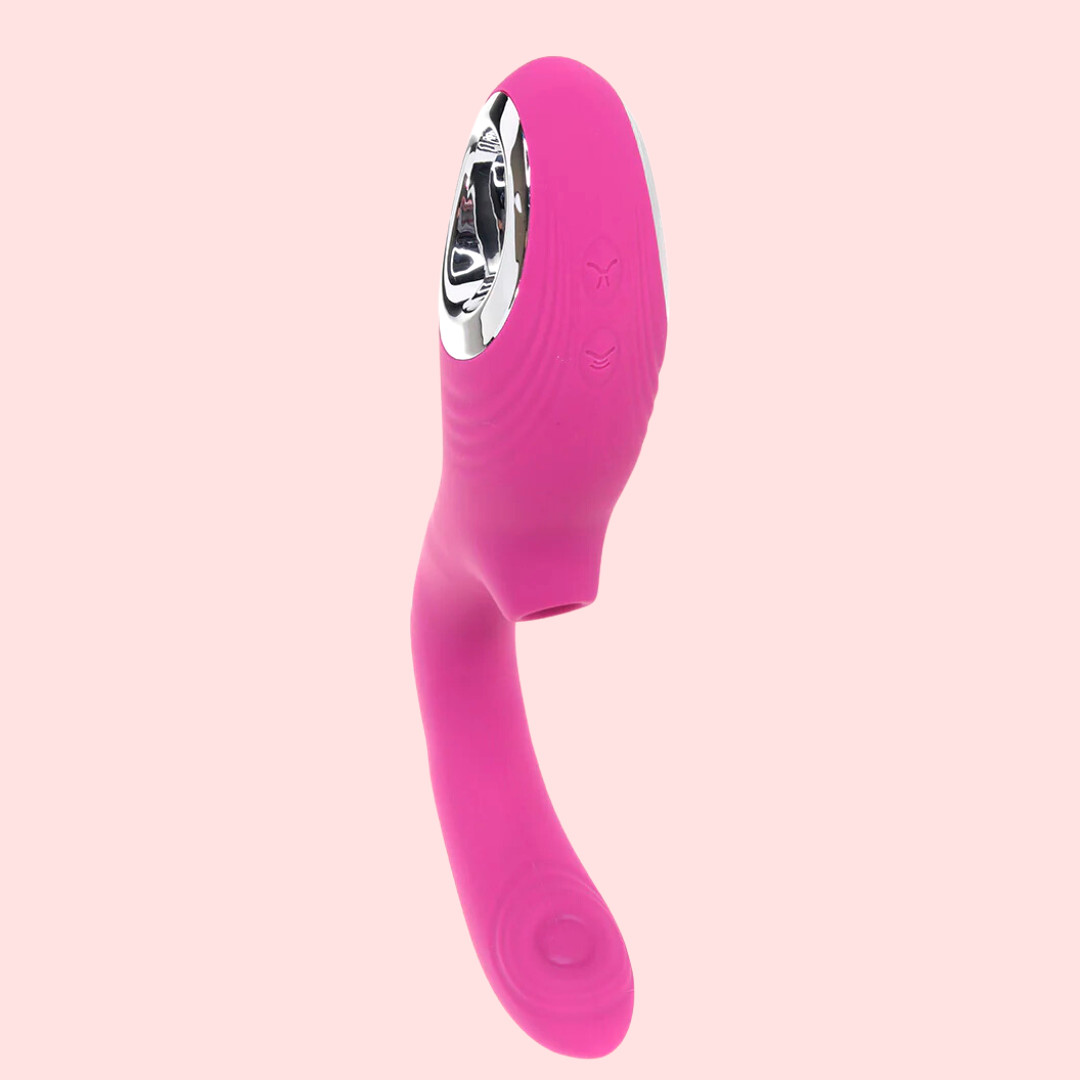Vibrador Duplo com 7 Modos de Batidinhas e 5 Tipos de Sucção, Recarregável e Resistente À Água - Evolved Strike A Pose - 3