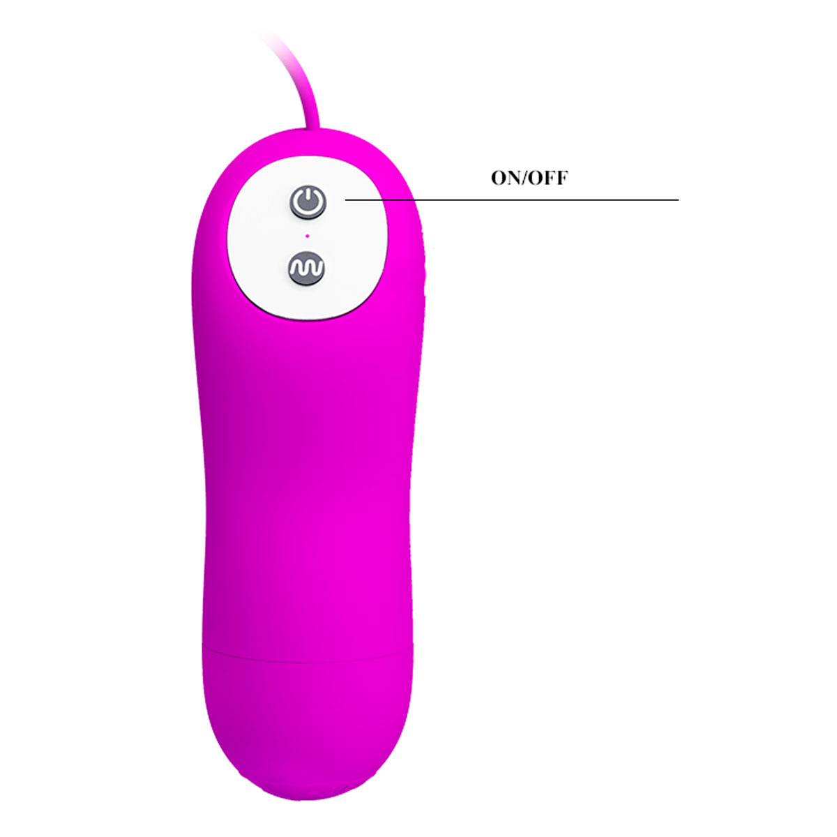 Vibrador Duplo Revestido em Silicone com 12 Modos de Vibrações e Controle Remoto com Fio - Pretty Love Irma | 5,8 x 2,6 cm - 5