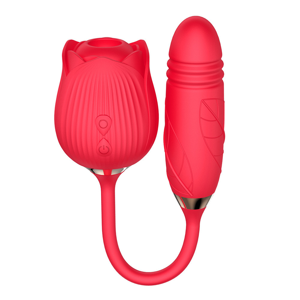 Vibrador Duplo Flexível em Silicone com 10 Tipos de Movimento de Vai e Vem e Pulsações - Vibrator | Disponível em 2 cores - 9