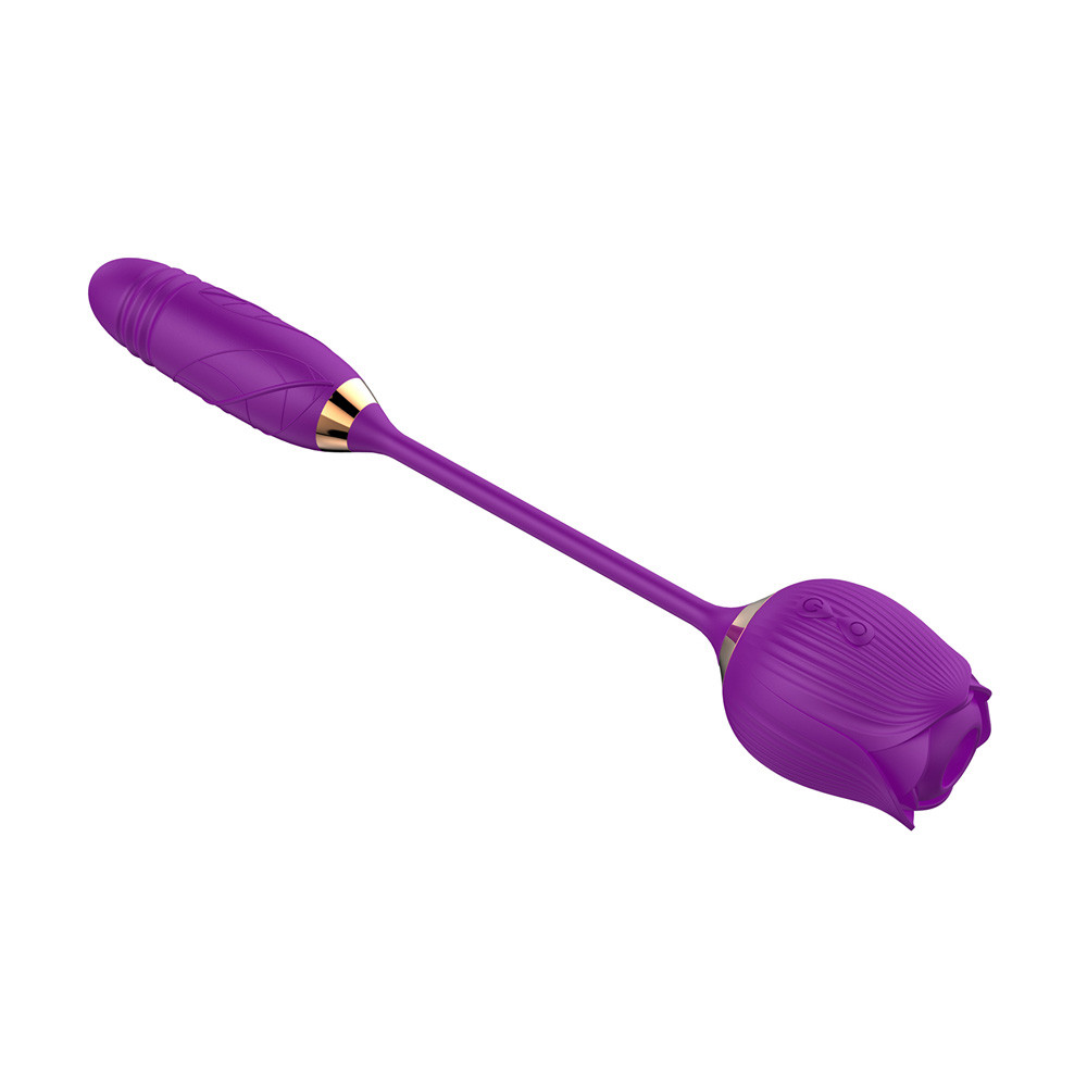 Vibrador Duplo Flexível em Silicone com 10 Tipos de Movimento de Vai e Vem e Pulsações - Vibrator | Disponível em 2 cores - 5