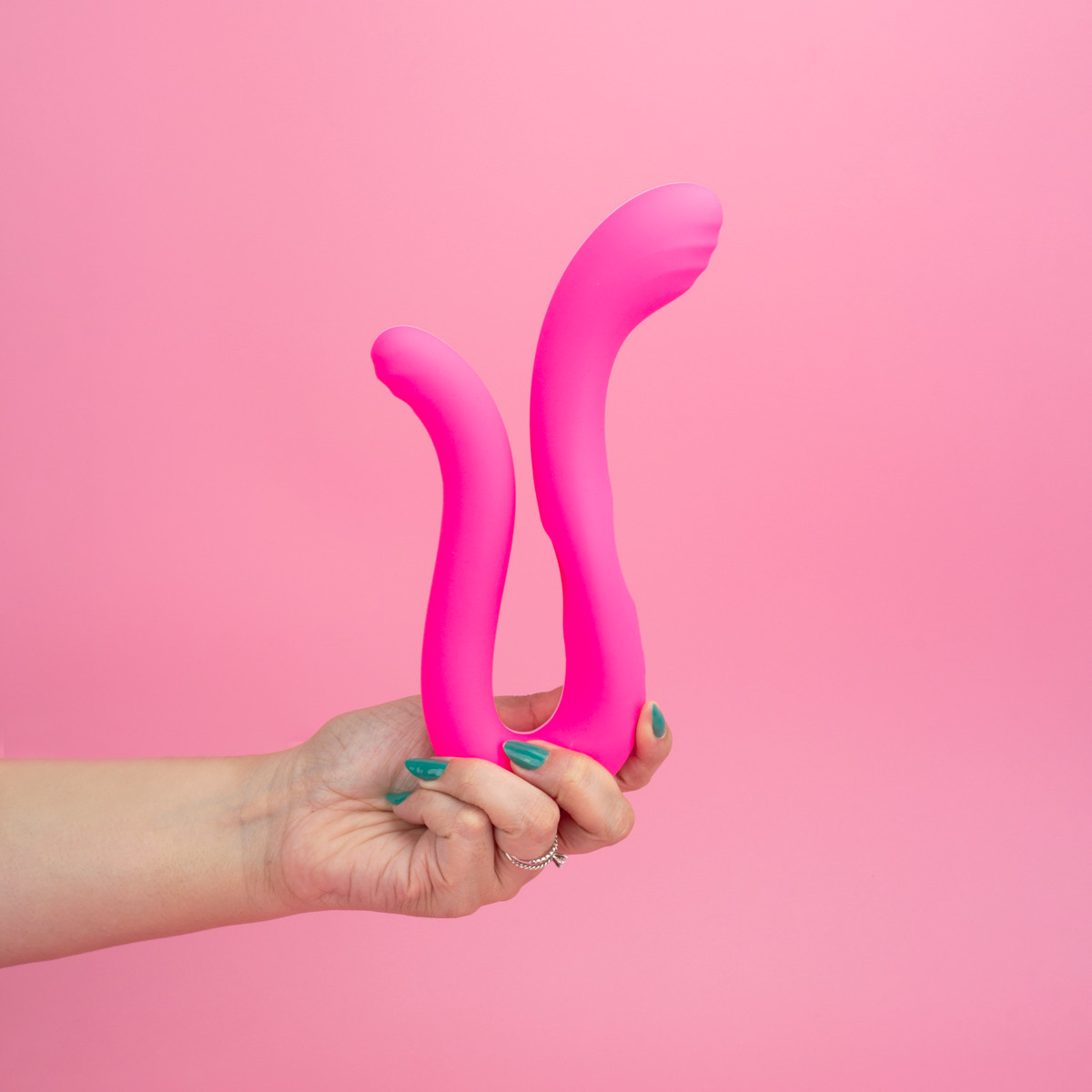 Vibrador Duplo Flexível em Silicone com 10 Modos de Vibrações, 2 Motores e Recarregável - Intt Toys Vibra Collors Medusa | 10 x 3,5 cm - 4