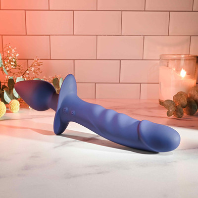 Foto 3 do produto Vibrador Duplo com Penetrador e Plug Anal, 10 Modos de Vibração, Controle Remoto e Recarregável - Gender X Dual Defender | 12,5 x 3,4 cm