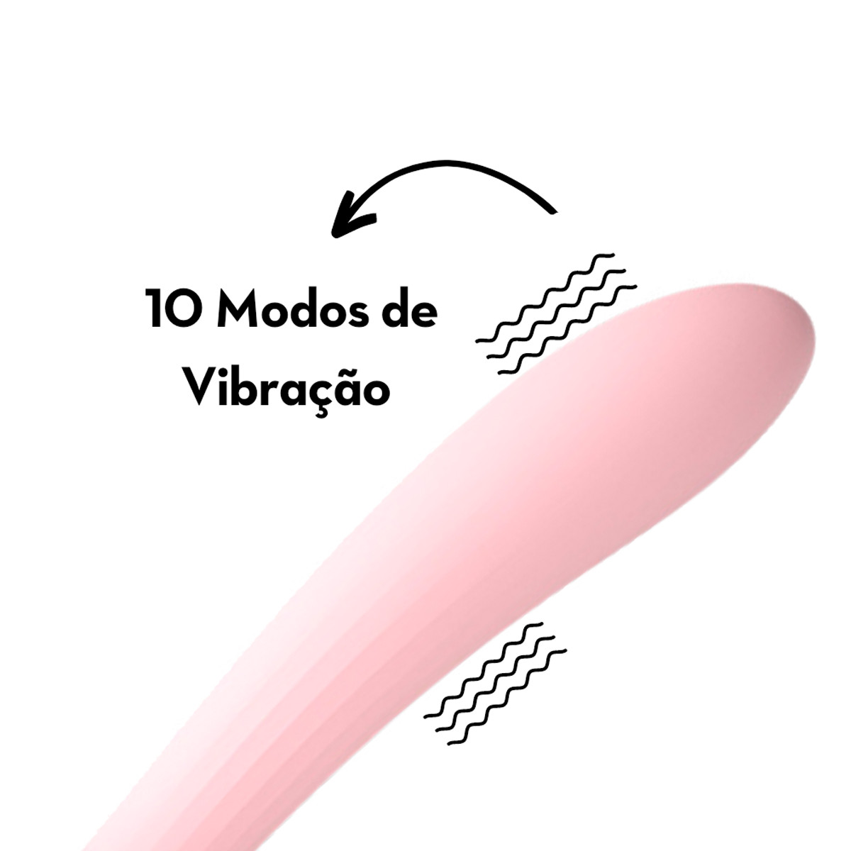 Vibrador Duplo Recarregável com 10 Modos de Vibração e 10 Modos de Pulsação - We Love | 18 x 3,5 cm - 3