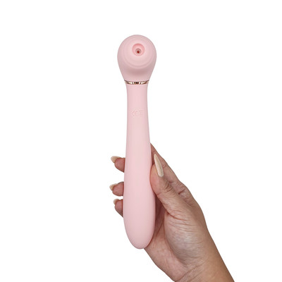 Foto 6 do produto Vibrador Duplo Recarregável com 10 Modos de Vibração e 10 Modos de Pulsação - We Love | 18 x 3,5 cm
