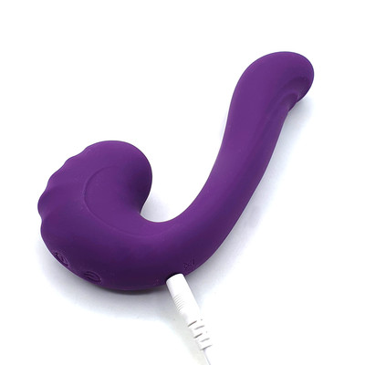 Foto 8 do produto Vibrador Duplo Recarregável com 2 Motores,10 Modos de Vibração e Pulsações -  SI Zenobia | 12,3 x 3,3 cm | Disponível em 3 Cores