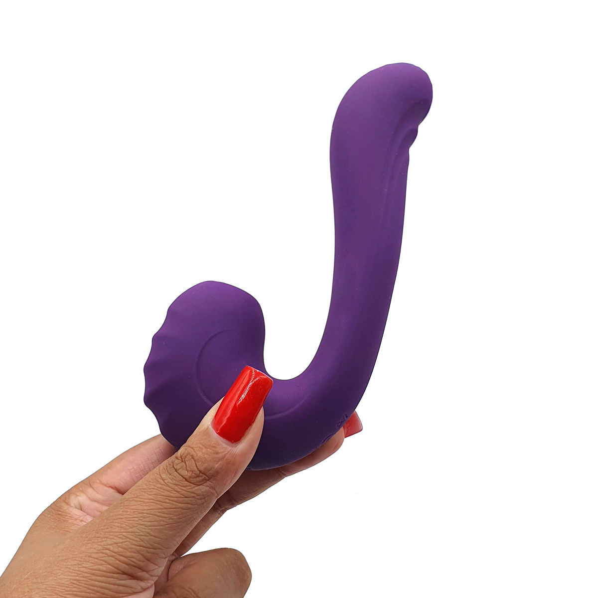 Vibrador Duplo Recarregável com 2 Motores,10 Modos de Vibração e Pulsações -  SI Zenobia | 12,3 x 3,3 cm | Disponível em 3 Cores - 9