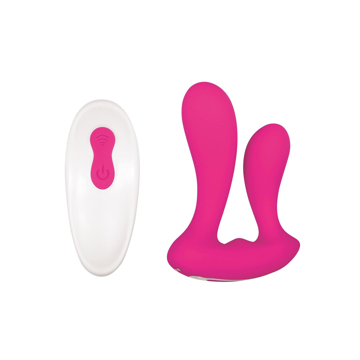 Vibrador Duplo Recarregável com 9 Modos de Vibração e Controle Remoto Sem Fio - Adam & Eve Rechargeable Dual Entry Vibe | 6,1 x 2,4 cm | 8,7 x 2,9 cm - 9