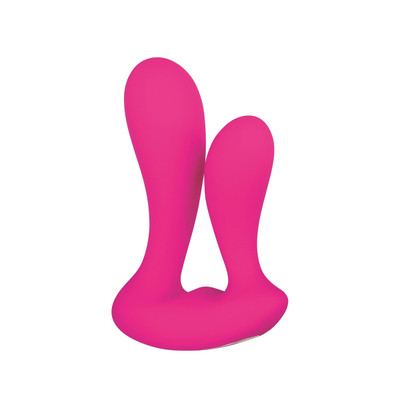 Foto 2 do produto Vibrador Duplo Recarregável com 9 Modos de Vibração e Controle Remoto Sem Fio - Adam & Eve Rechargeable Dual Entry Vibe | 6,1 x 2,4 cm | 8,7 x 2,9 cm