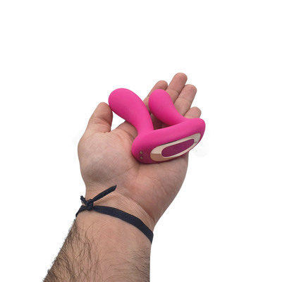 Foto 15 do produto Vibrador Duplo Recarregável com 9 Modos de Vibração e Controle Remoto Sem Fio - Adam & Eve Rechargeable Dual Entry Vibe | 6,1 x 2,4 cm | 8,7 x 2,9 cm