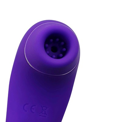 Foto 5 do produto Vibrador Duplo Recarregável em Silicone com 10 Modos de Vibração e Pulsação | 10 x 3,4 cm