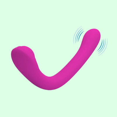 Foto 3 do produto Vibrador Duplo Recarregável em Silicone com 12 Modos de Vibração e 4 Níveis de Pulsação - Pretty Love Alex | 19,5 x 3,9 cm
