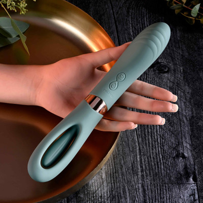 Vibrador Duplo em Silicone com 10 Modos de Vibração, 2 Motores e Recarregável via USB - Evolved Chick Flick | 10 x 3,5