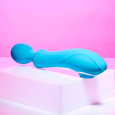 Foto 4 do produto Vibrador Duplo em Silicone com 3 Níveis de Sucção, 10 Modos de Vibração, Modo Turbo e Recarregável - Evolved Wanderful Sucker