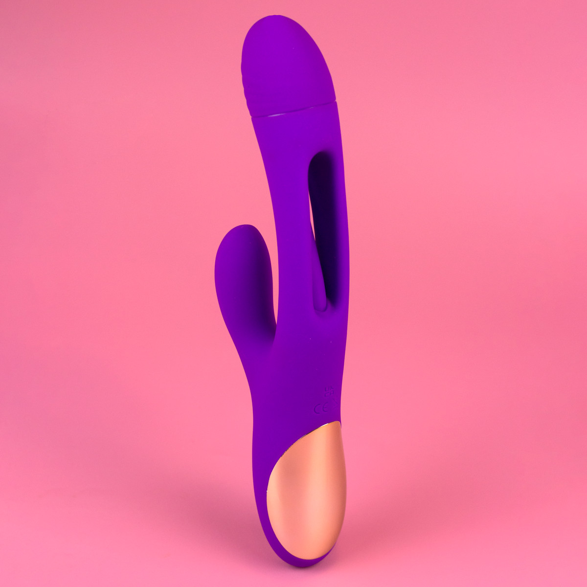 Vibrador Rabbit com Motor Triplo em Silicone com 7 Modos de vibração, 7 Movimentos de Língua e Recarregável - Exclusiva Anita | 14,5 x 4,2 cm - 6