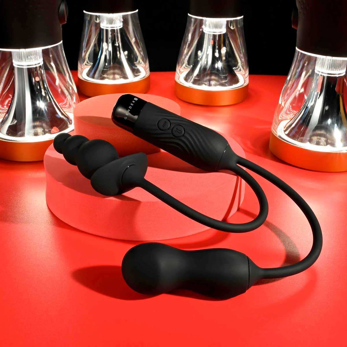 Vibrador Duplo em Silicone com 8 Modos de Vibração, 2 Motores, Recarregável via USB e Resistente à Água - Gender X Double My Pleasure - 3