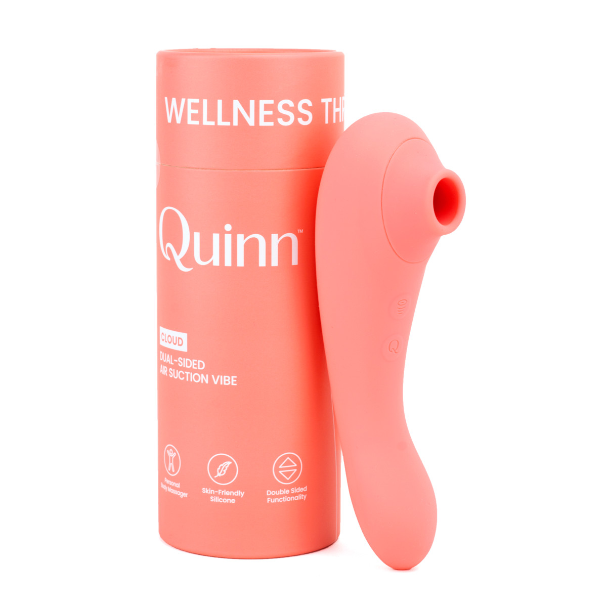 Vibrador Duplo em Silicone Aveludado com 10 Modos de Pulsação, 10 Tipos de Vibração, Turbo e Recarregável - Quinn Cloud Dual-Sided | Disponível em 2 Cores - 4