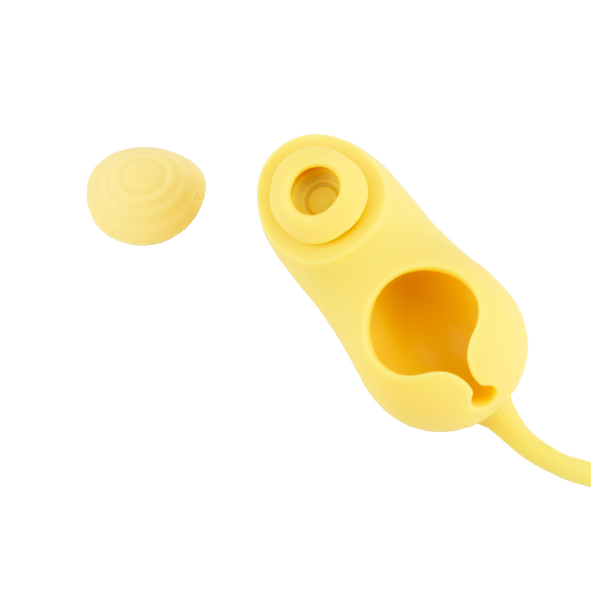 Vibrador Duplo Recarregável em Silicone com Formato Lúdico de Ervilha, 9 Modos de Vibração, 6 Níveis de Pulsação e Resistente à Água - S-Hande Pea Pod | Disponível em 2 Cores - 10