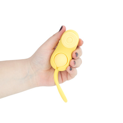 Vibrador Duplo Recarregável em Silicone com Formato Lúdico de Ervilha, 9 Modos de Vibração, 6 Níveis de Pulsação e Resistente à Água - S-Hande Pea Pod | Disponível em 2 Cores