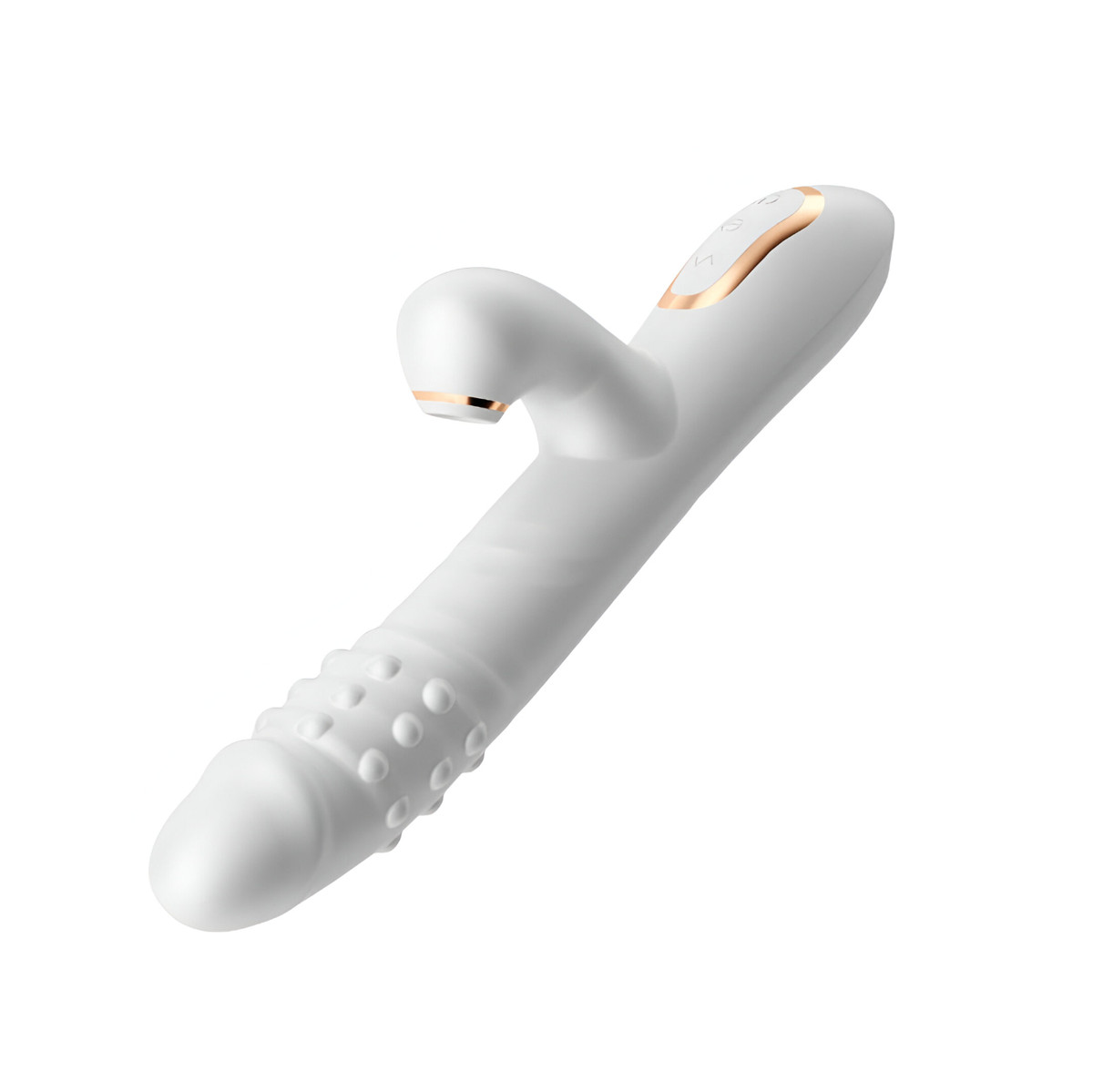 Vibrador com Esferas Giratórias, Vai e Vem, 12 Movimentos de Língua Estimuladora e Recarregável - Stretch-O | 14 x 3,5 cm - 2