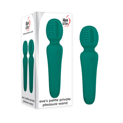 Foto 1 do produto Vibrador Estilo Varinha Mágica,  Recarregável e 10 Modos de Vibração - Adam & Eve Eve's Petite Private Pleasure Wand | 15 x 3,5 cm