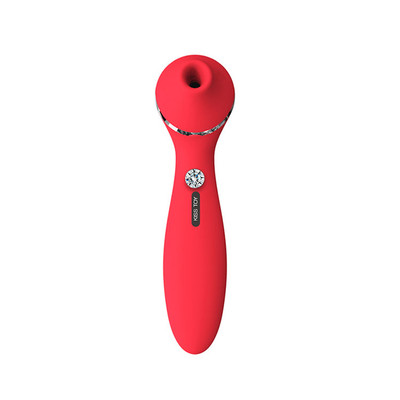 Foto 2 do produto Vibrador Estimulador 2 em 1 Recarregável com 3 Níveis de Pulsação e 10 Modos de Vibração - Kistoy Elizabeth Edição de Luxo