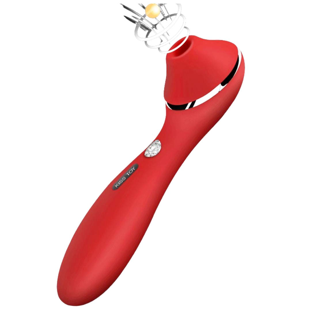 Vibrador Estimulador 2 em 1 Recarregável com 3 Níveis de Pulsação e 10 Modos de Vibração - Kistoy Elizabeth Edição de Luxo - 3