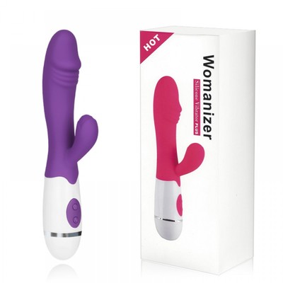 Foto 5 do produto Vibrador com Estimulador de Clitóris, 10 Modos de Vibração e Textura em Alto Relevo - Womanizer Plus | 22,5 x 4 cm | Disponível em 2 Cores
