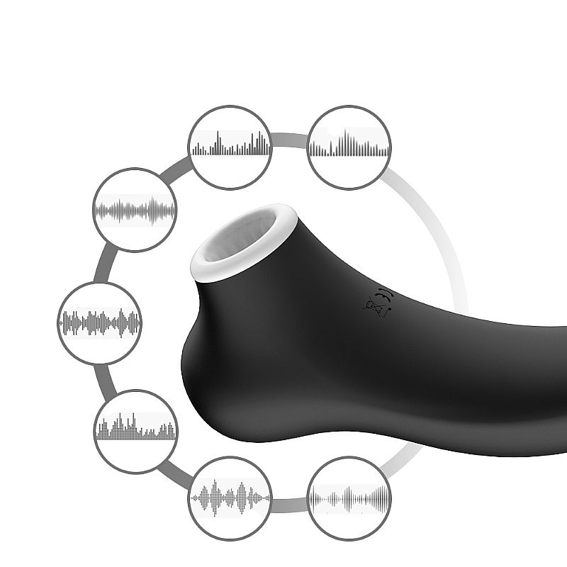 Vibrador e Estimulador de Clitóris com 7 Modos de Pulsação e Vibração, Recarregável - Dibe Orgasm Clitoral Super Sucking 4 | 14,7 x 4,1 cm - 7