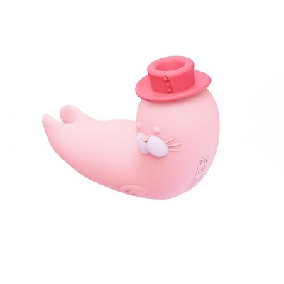 Vibrador Estimulador de Clitóris com Formato de Foca, 10 Modos de Vibração, 5 Níveis de Pulsação e Recarregável - Kistoy Franky Massager | 6,5 x 3 cm | Disponível em 2 Cores