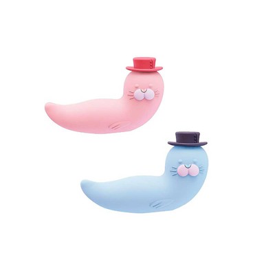 Foto 2 do produto Vibrador Estimulador de Clitóris com Formato de Foca, 10 Modos de Vibração, 5 Níveis de Pulsação e Recarregável - Kistoy Franky Massager | 6,5 x 3 cm | Disponível em 2 Cores