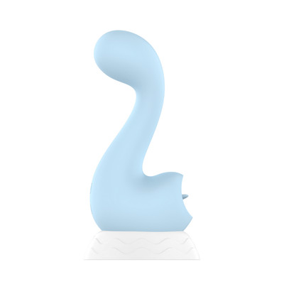 Foto 2 do produto Vibrador e Estimulador de Clitóris com Simulador de Sexo Oral, 7 Modos de Vibração e Recarregável por Base Magnética - Intt Toys My Sweet Dino | Disponível em 2 Cores