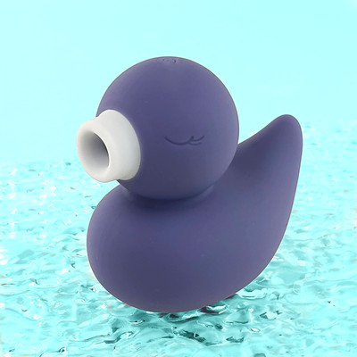 Vibrador Estimulador Clitoriano com Formato de Pato em Silicone, 10 Modos de Vibração, 5 Intensidades de Pulsação e Recarregável - CuteVibe Ducky