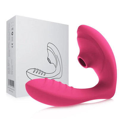Foto 1 do produto Vibrador Estimulador de Clitóris e Ponto G com 10 Modos de Vibrações,10 Modos de Pulsação e Resistente á Água - Mary Sucking Vibrator | 11,5 x 3,7 cm | Disponível em 2 Cores