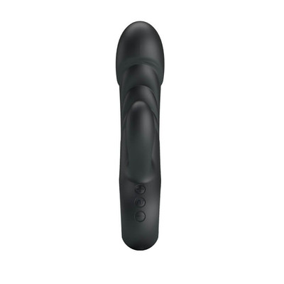 Foto 10 do produto Vibrador de Clitóris e Ponto G com 7 Modos de Vibração, 5 Níveis de Intensidade, Texturas Anelares e Recarregável - Pretty Love Ansel | 9 x 3,6 cm | Disponível em 3 Cores