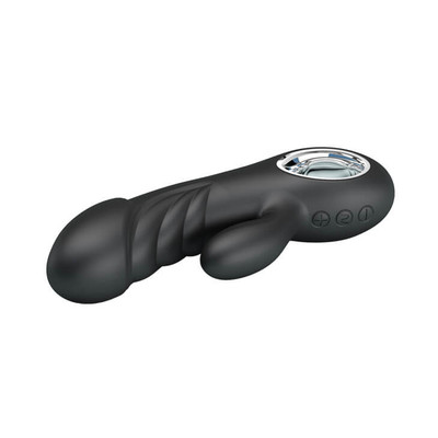Foto 11 do produto Vibrador de Clitóris e Ponto G com 7 Modos de Vibração, 5 Níveis de Intensidade, Texturas Anelares e Recarregável - Pretty Love Ansel | 9 x 3,6 cm | Disponível em 3 Cores
