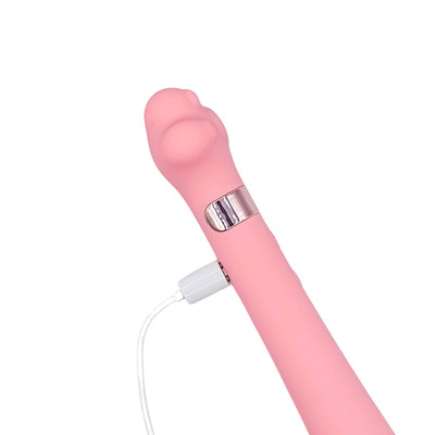 Foto 12 do produto Vibrador Estimulador de Clitóris e Ponto G em Silicone com 9 Modos de Vibração, Recarregável - S-Hande Meow | 21 x 4,9 cm | Disponível em 2 Cores