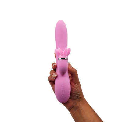 Foto 6 do produto Vibrador Estimulador de Clitóris e Ponto G Recarregável com 12 Modos de Vibrações, Língua Giratória e Aquecimento - Intt Fogo no Parquinho | Disponivel em 3 Cores