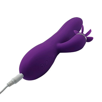Foto 4 do produto Vibrador Estimulador de Clitóris e Ponto G Recarregável com 12 Modos de Vibrações, Língua Giratória e Aquecimento - Intt Fogo no Parquinho | Disponivel em 3 Cores