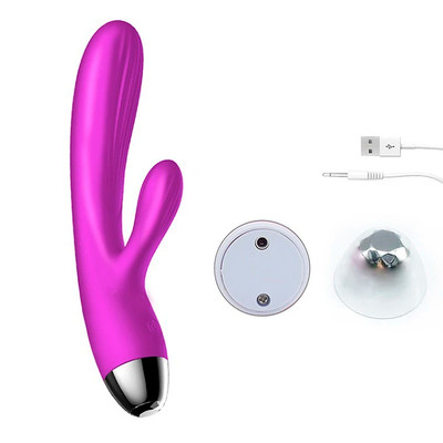 Foto 3 do produto Vibrador Estimulador de Clitóris e Ponto G com 7 Modos de Vibrações, Pulsações, Função e Aquecimento e Recarregável - Foxshow Brilliant x7