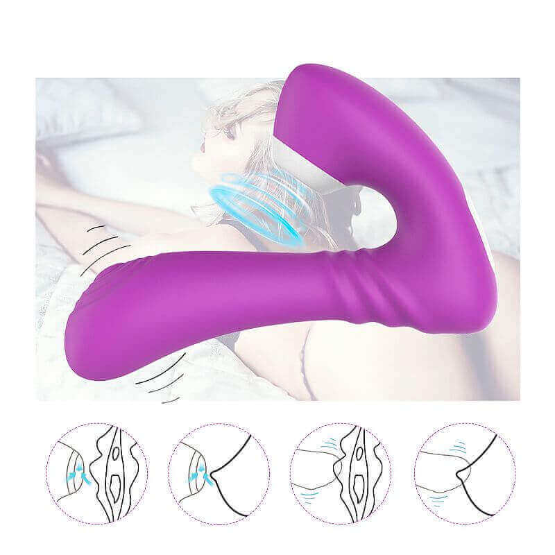 Vibrador Estimulador de Clítoris e Ponto G Recarregável com 9 Modos de Vibração e 9 Intensidades de Pulsação - S-Hande Grey | Disponível em 2 Cores - 10