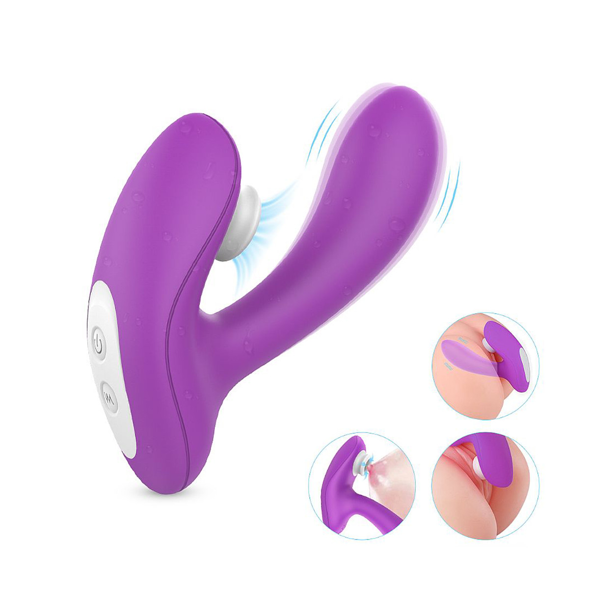 Vibrador Estimulador de Clitóris e Ponto G com 9 Modos de Vibrações, 9 Intensidades de Pulsação e Recarregável - S-Hande Tricker | 11 x 3,3 cm | Disponível em 2 Cores - 3